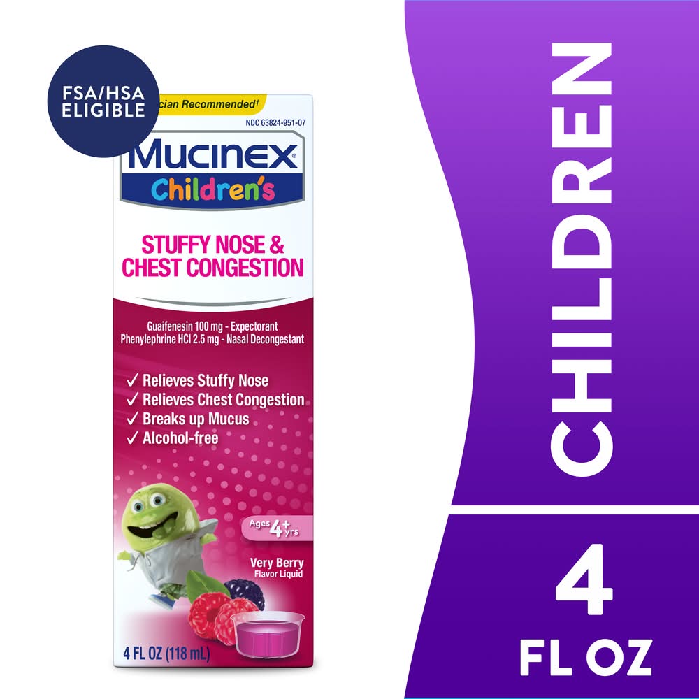 Mucinex Children's Stuffy Nose & Chest Congestion (4 oz)