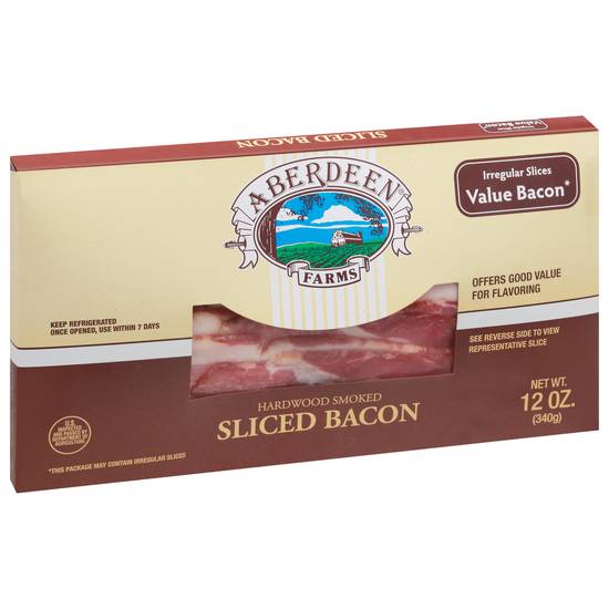 Aberdeen Farms Hardwood Smoked Sliced Bacon (12 oz)