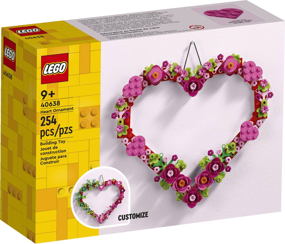 Lego corazón ornamental 40638