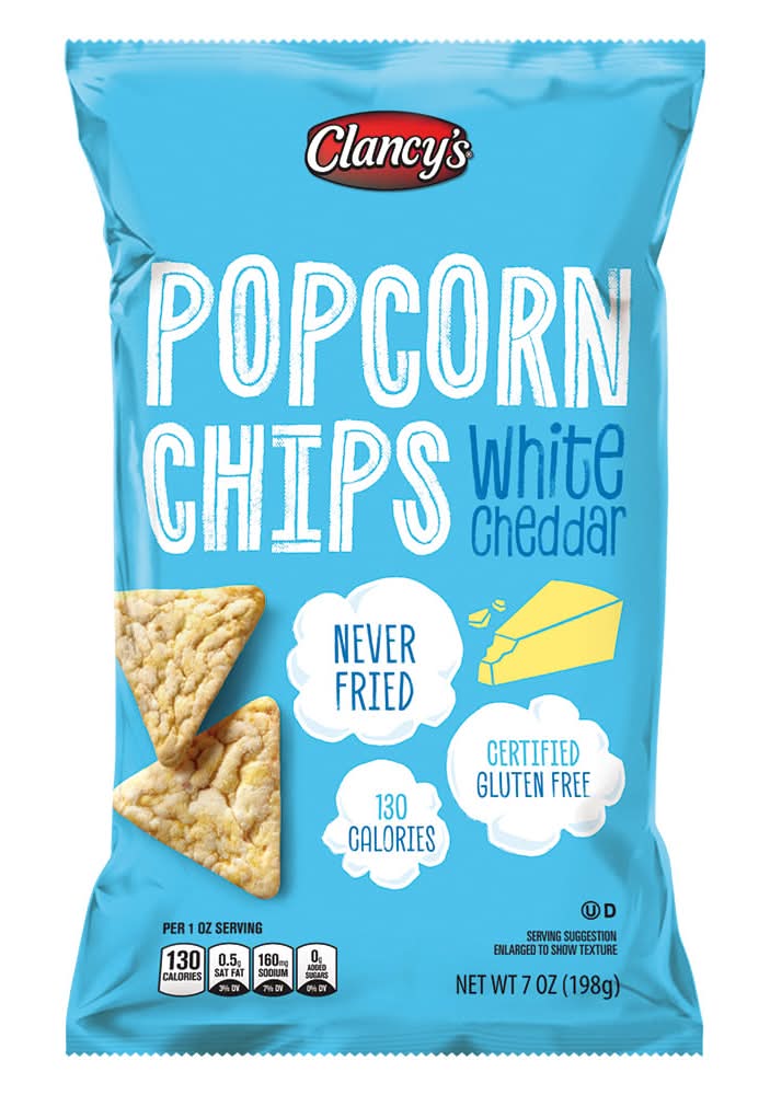 Clancy's Popcorn Chips, White Cheddar (7 oz)