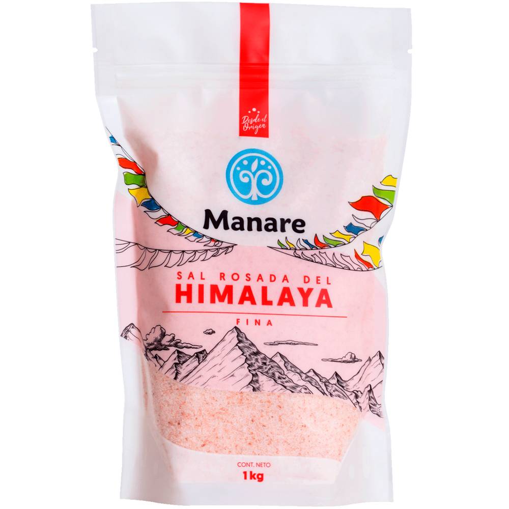 Manare sal rosada himalaya fina (doypack 1 kg)