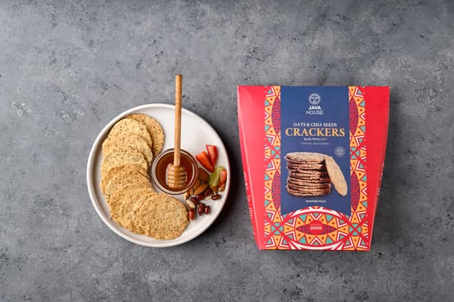 Oats and Chia Crackers