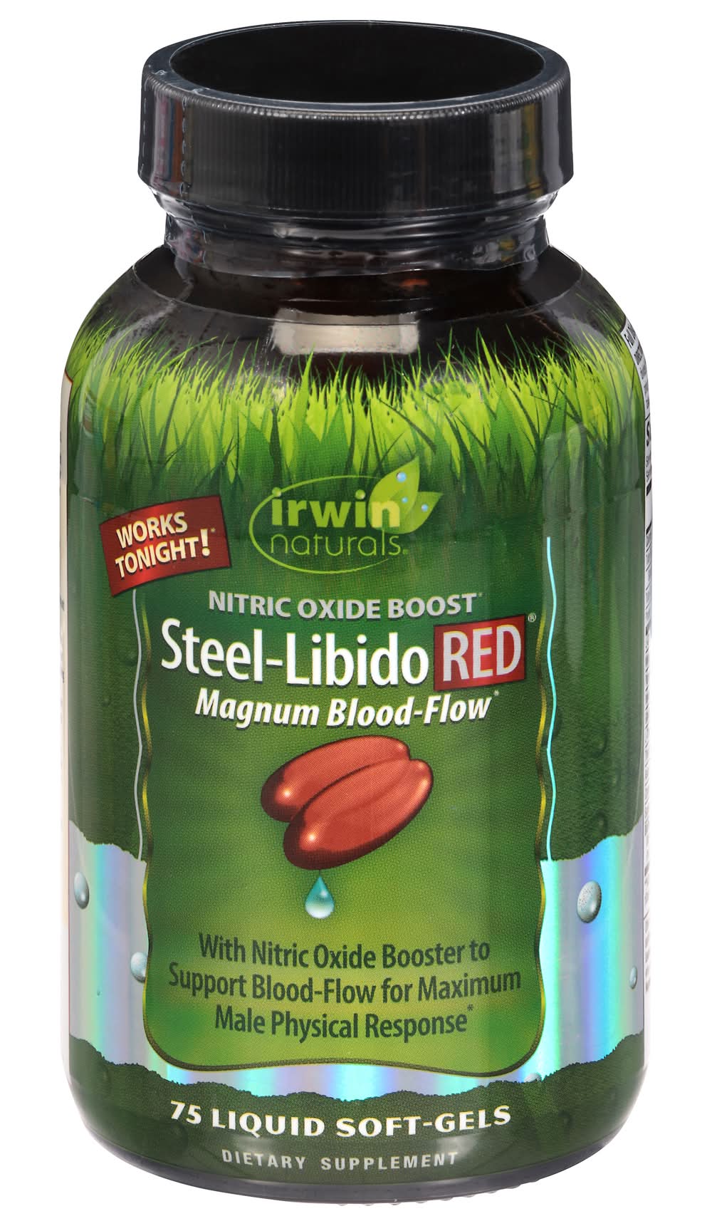 Irwin Naturals Steel-Libido Red Magnum Blood Nitric Oxide Boost (0.8 lbs, 75 ct)