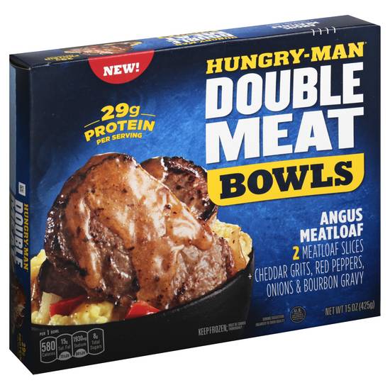 Hungry-Man Double Meat Bowls Angus Meatloaf (2 ct)