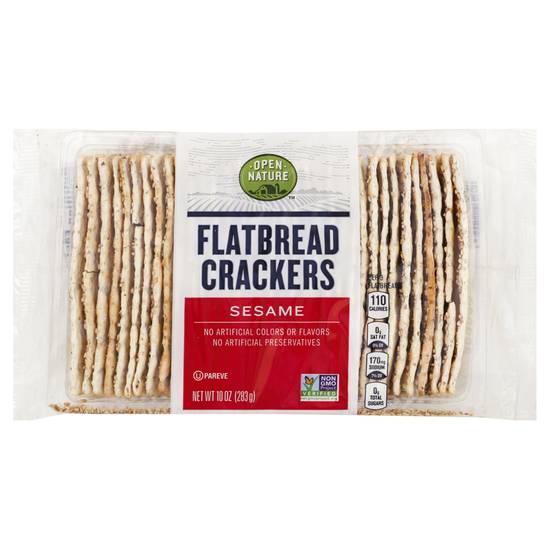 Open Nature Sesame Flatbread Crackers (10 oz)