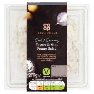 Co-op Irresistible Yogurt & Mint Potato Salad 270g