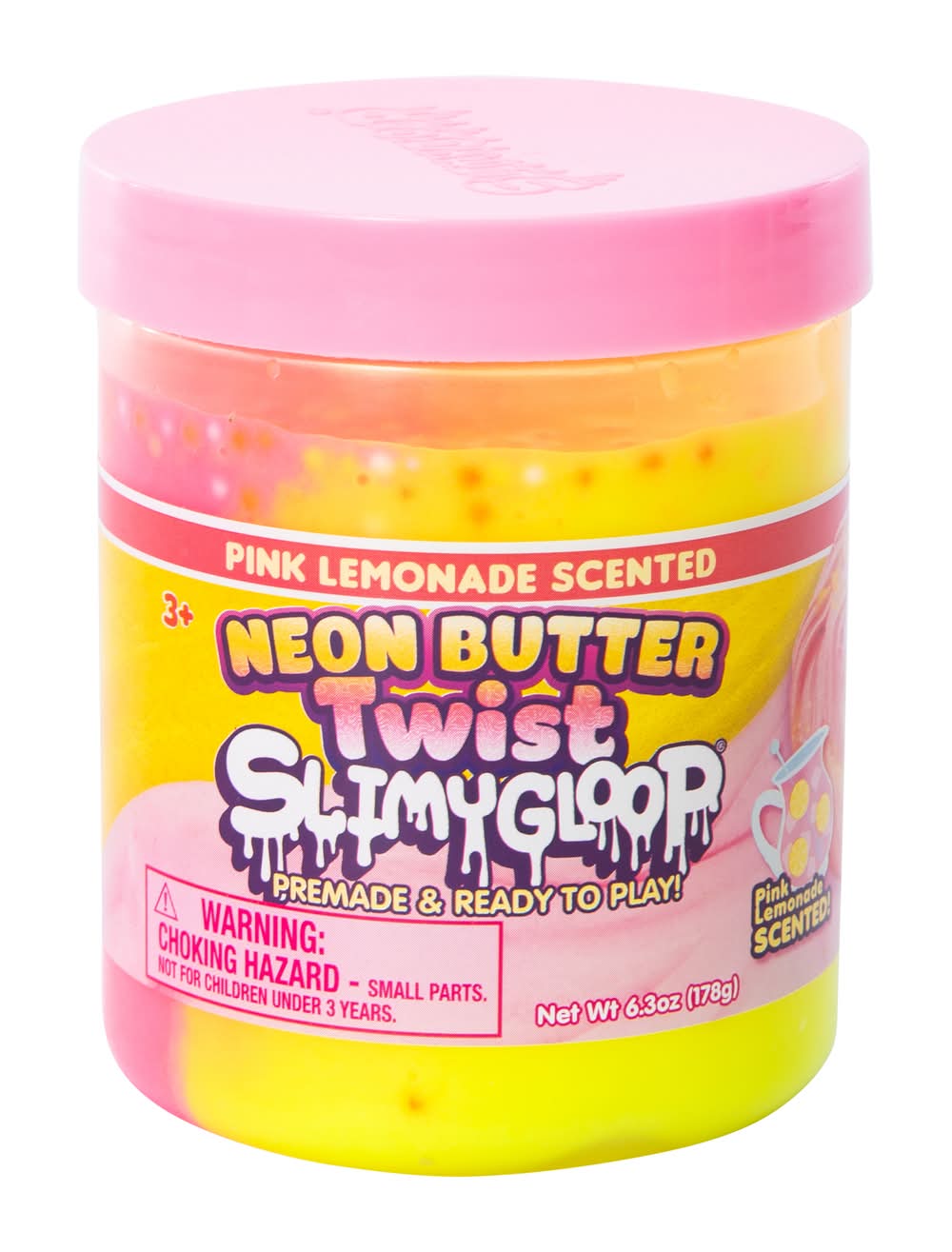 Neon Butter Twist Slimygloop® Slime 6.3oz Pink