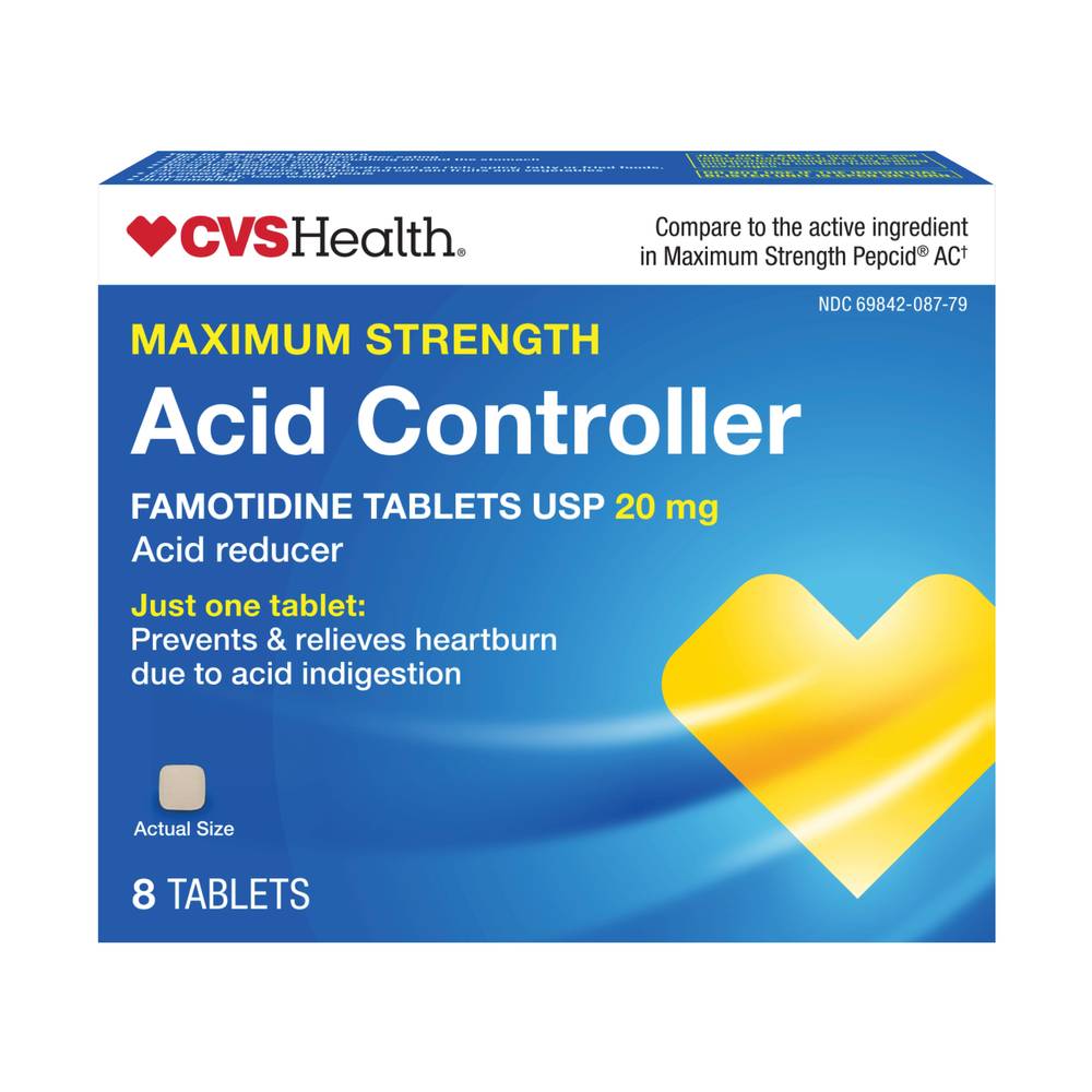 CVS Health Maximum Strength Acid Controller Tablets (8 ct)