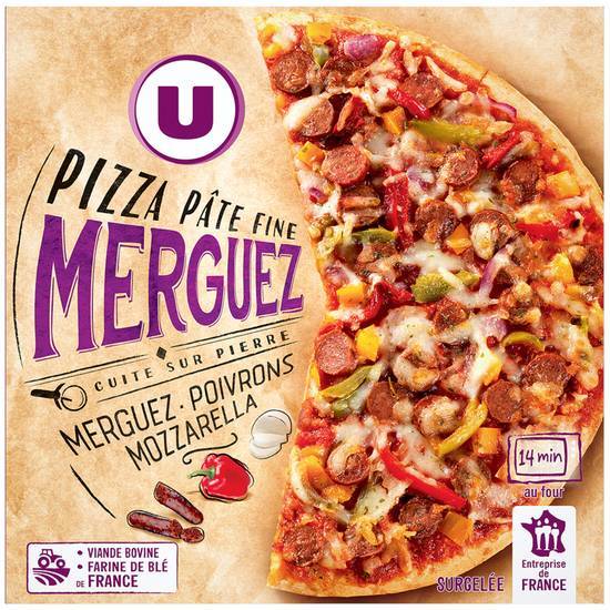 Les Produits U - Pizza merguez