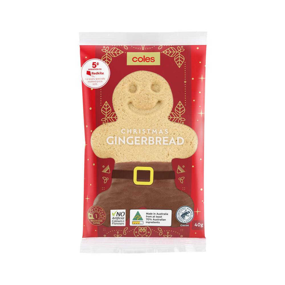 Coles Christmas Gingerbread (40g)