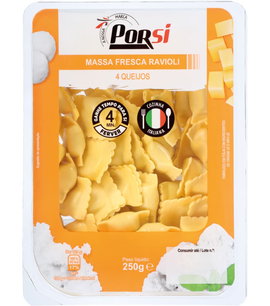 Porsi  - Ravioli 4 Queijos, 250g