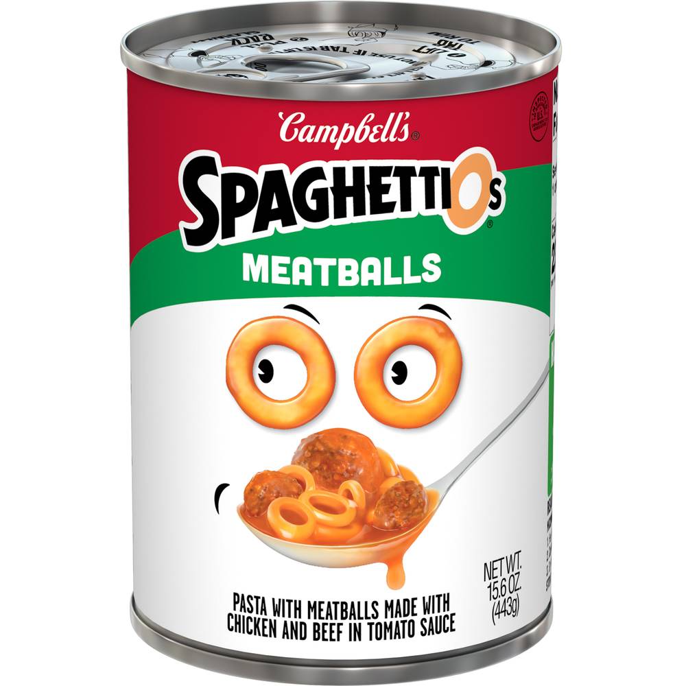 Campbell's Spaghettios Meatballs Pasta in Tomato Sauce