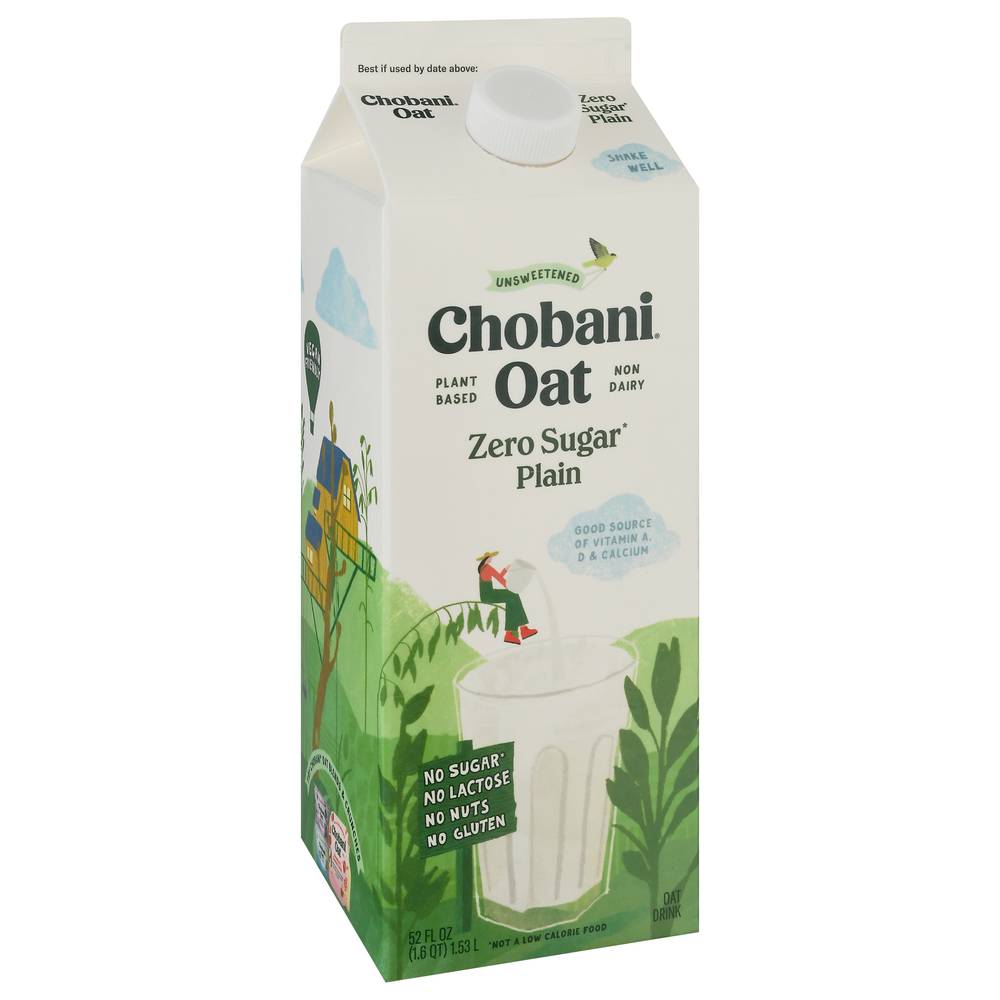 Chobani Zero Sugar Oatmilk (52 fl oz)