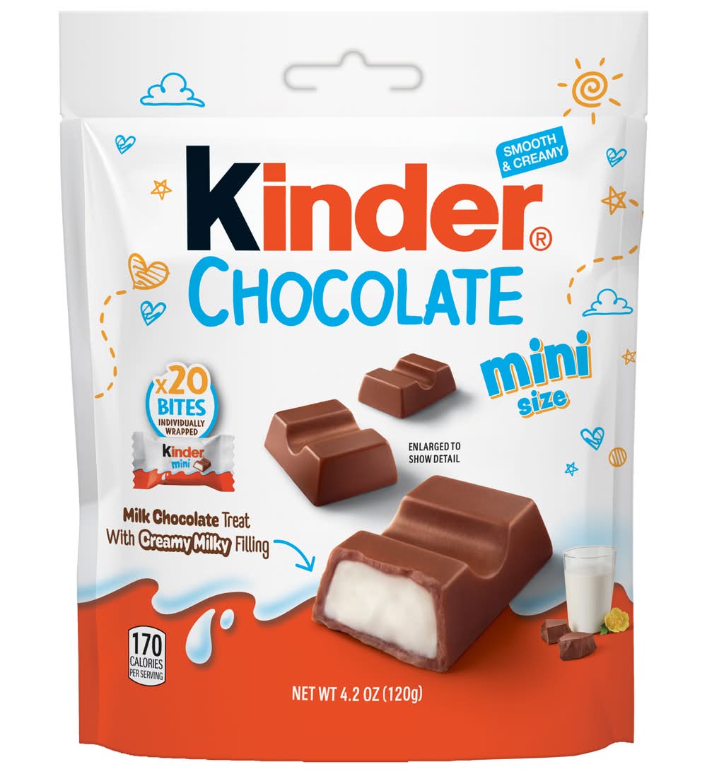 Kinder Mini Milk Chocolate Treat With Creamy Milky Filling (4.2 oz)