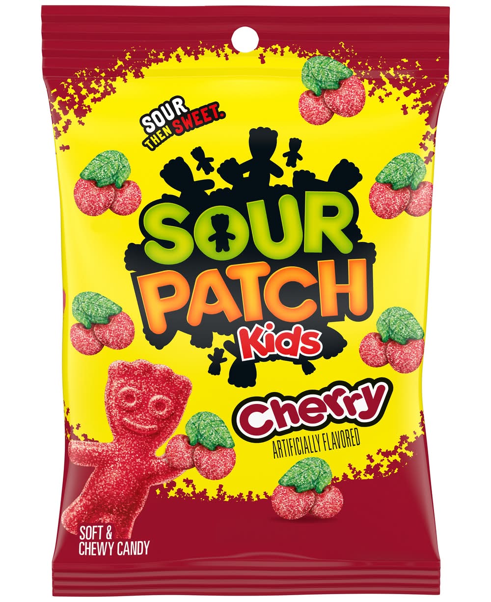 Sour Patch Kids Soft & Chewy Candy, Cherry (7.29 oz)