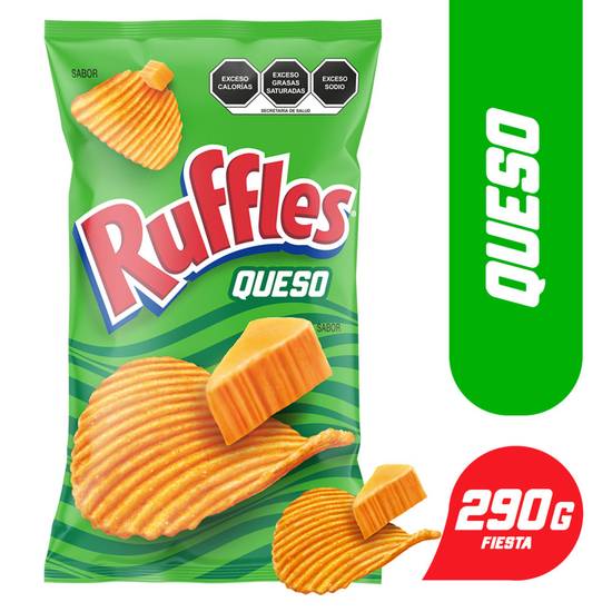 Ruffles papas onduladas sabor queso (bolsa 290 g)