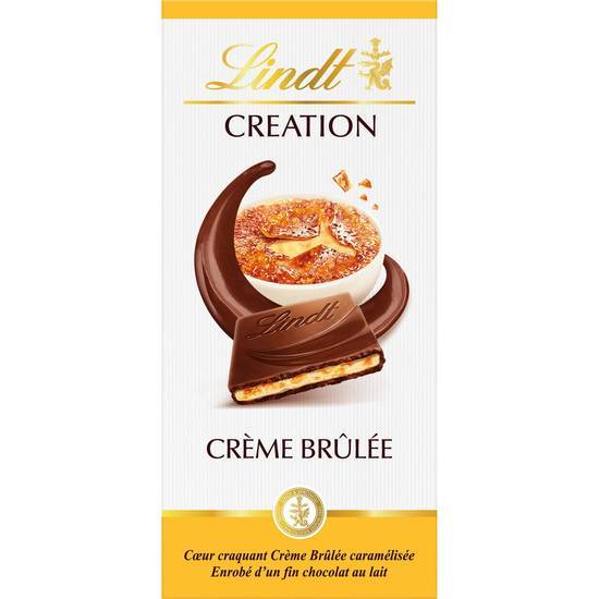 Lindt - Tablette de chocolat au lait, crème brûlée (150g)