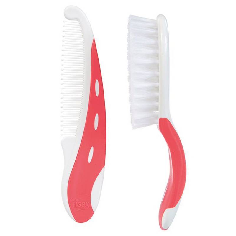 Tigex - Brosse à cheveux et peigne bébé assorti dés 0 à 24 mois