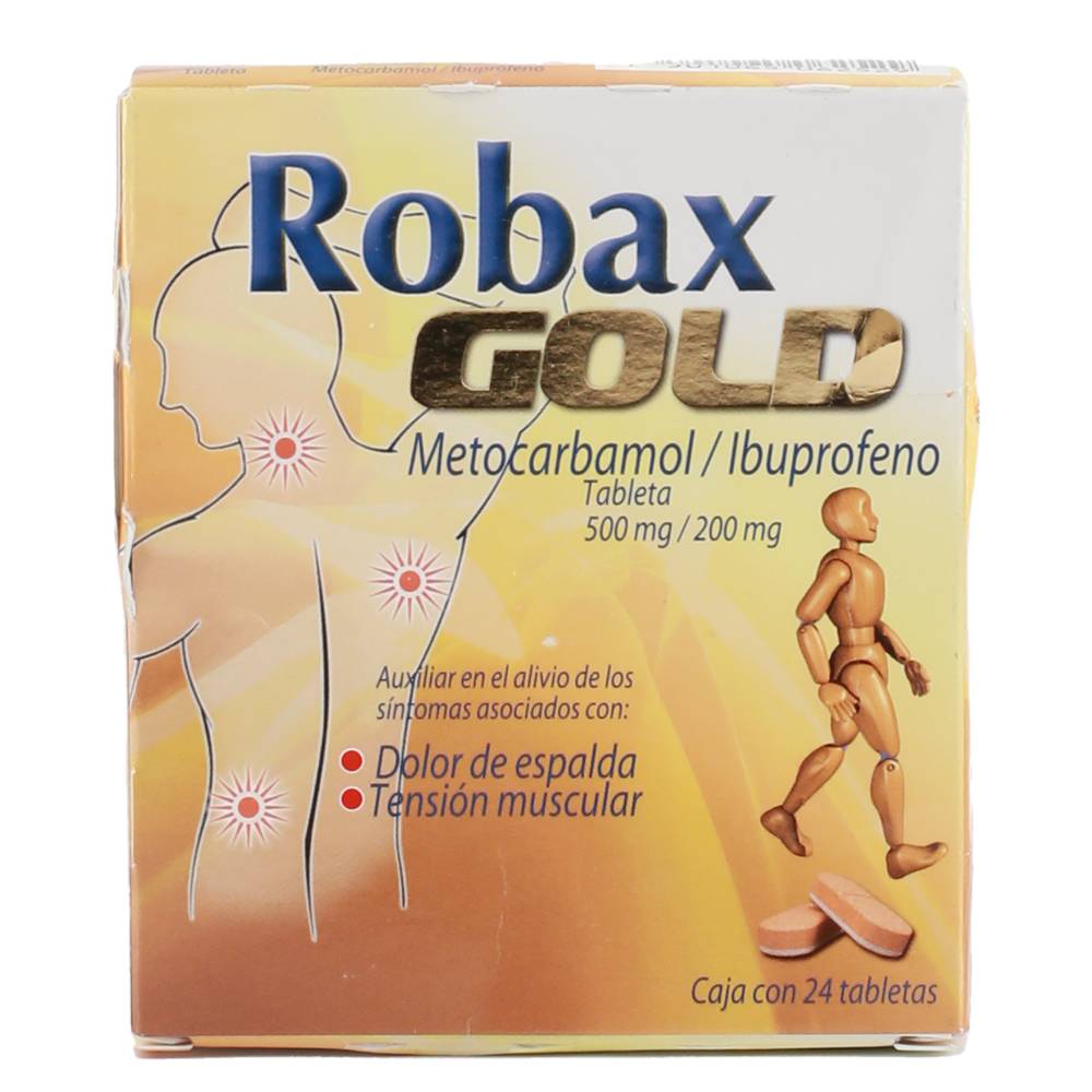 Robax gold relajante muscular con efecto analgésico tabletas (24 piezas)