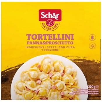 Tortellini de crema y jamón Schär sin gluten 300 g.