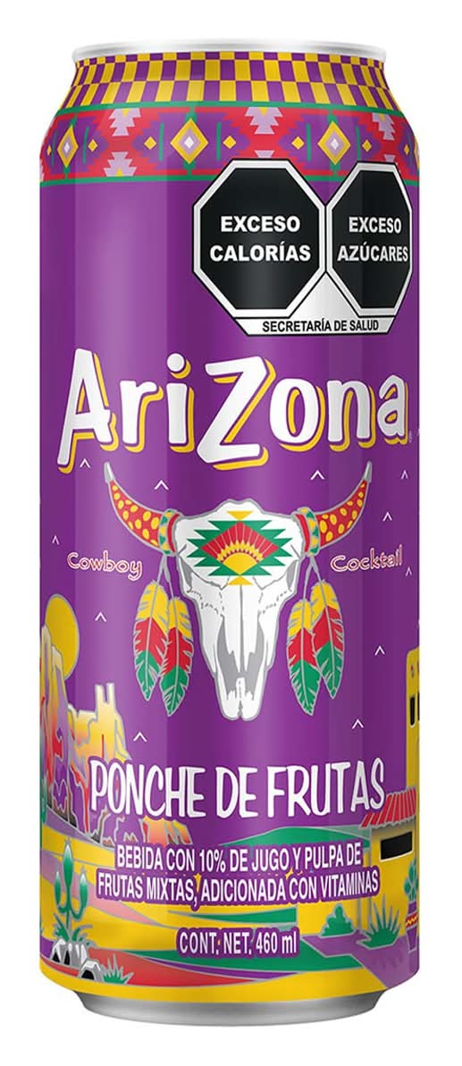 AriZona · Bebida con 10% de jugo y pulpa de frutas mixtas, poche de frutas (460 ml)