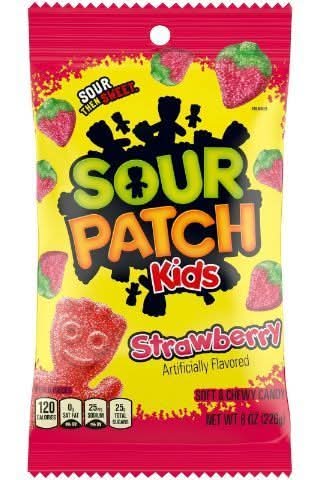 Sour Patch Kids Soft & Chewy Candy, Strawberry (8 oz)