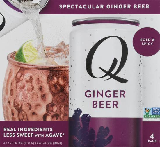 Q Mixers Spectacular Ginger Beer (4 ct, 7.5 fl oz)
