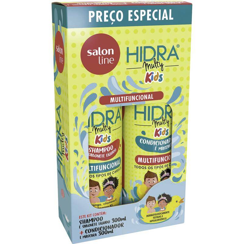 Salon line kit shampoo + condicionador hidra kids (2x300ml)