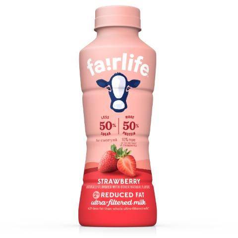 Fairlife 2% Reduced Fat Milk, Strawberry (14 fl oz)