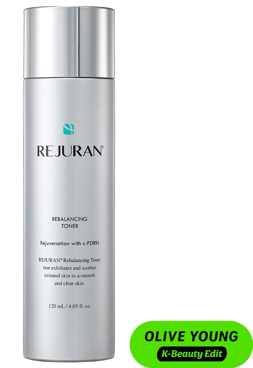 Rejuran Rebalancing Toner c-PDRN® Gentle Exfoliating Toner for Balanced Skin 4.05 fl oz/120 mL