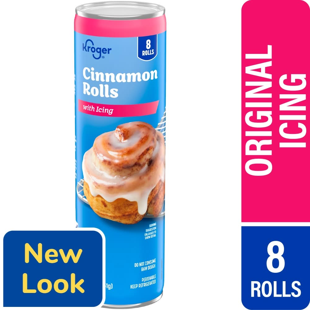 Kroger Cinnamon Rolls, Original Icing (12.4 oz, 8 ct)