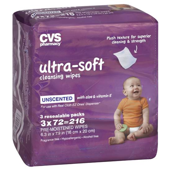 Cvs Pharmacy Cleansing Wipes (216 ct)