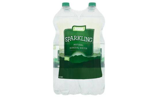 Asda Sparkling Natural Mineral Water 4 x 2 Litres