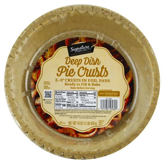 Signature Select Deep Dish Pie Crusts (16 oz)