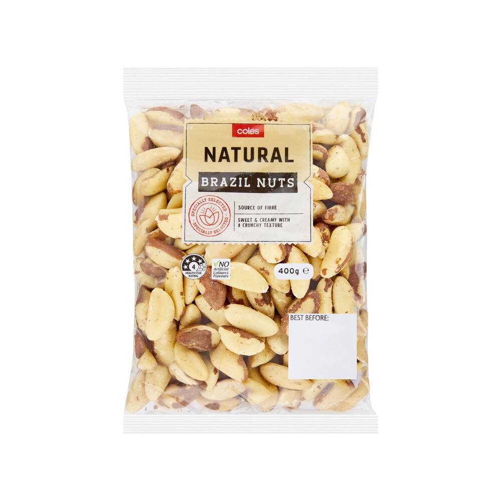 Coles Brazil Nuts Natural 400g