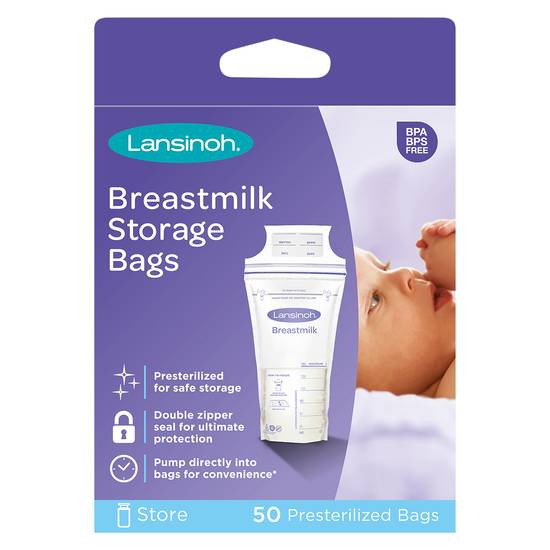 Lansinoh Breastmilk Storage Bags (50 bags)