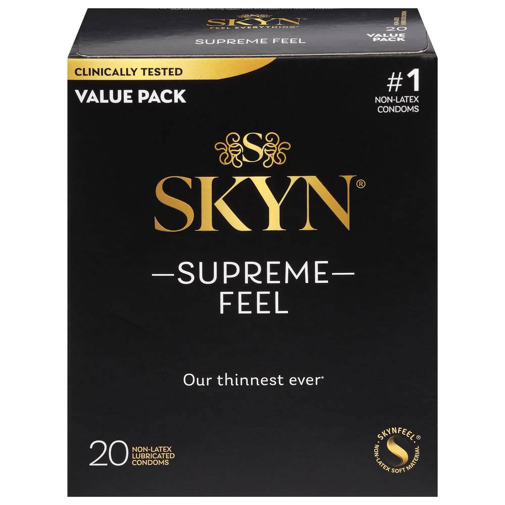 Skyn Supreme Feel Non Latex Condoms (20 ct)