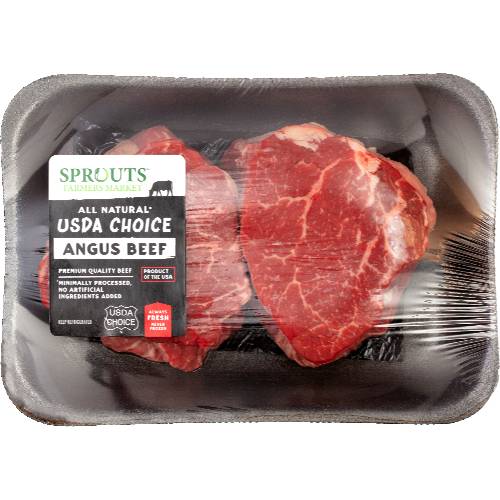 Sprouts Boneless Angus Beef Top Sirloin Filet (Avg. 1.1lb)