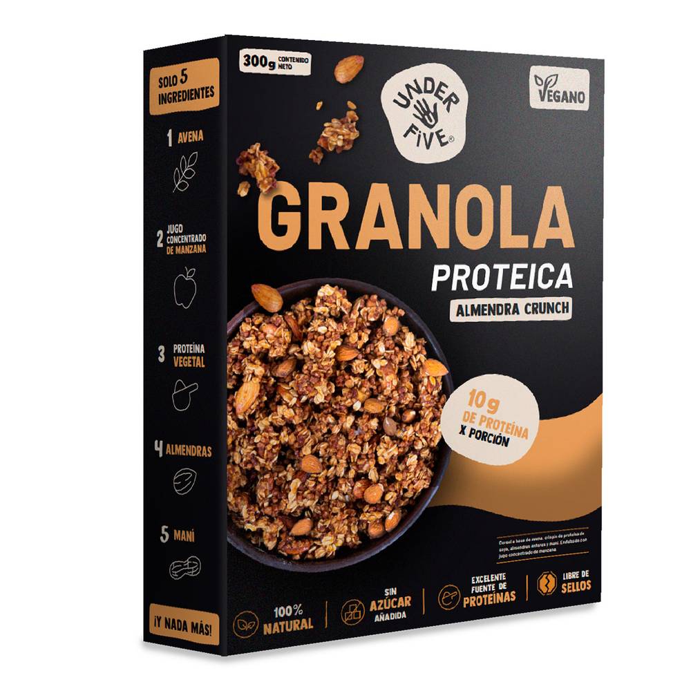 Underfive granola proteica almendra crunch (300 g)