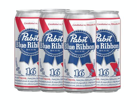 Pabst Blue Ribbon Beer (6 pack, 16 fl oz)