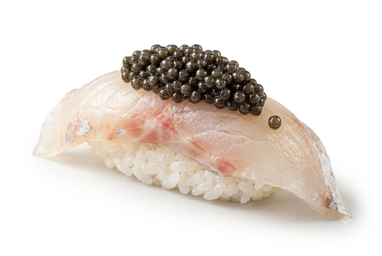Nigiri Daurade & Caviar Oscietre (2 pièces)