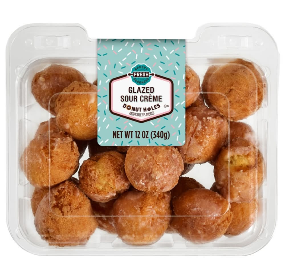Bakery Fresh Sour Cream Glazed Donut Holes