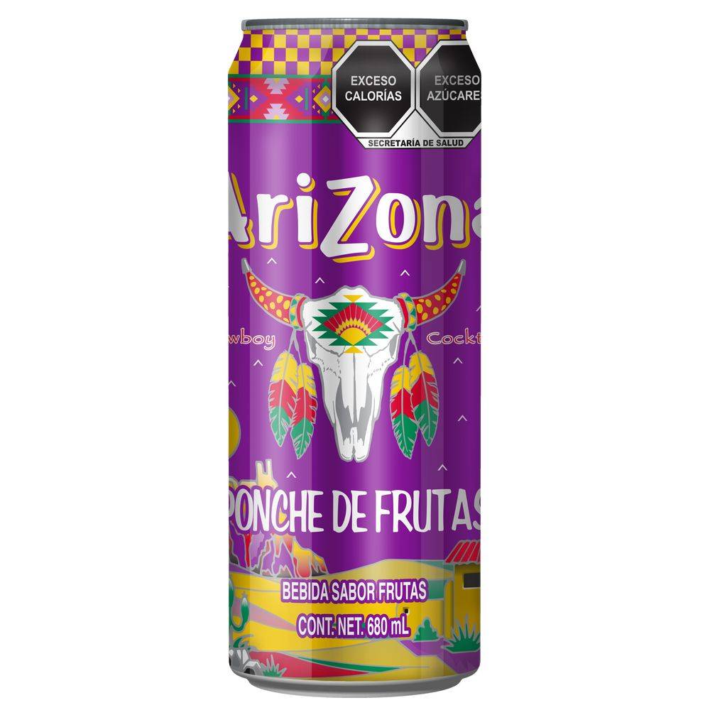 Arizona bebida sabor poche de frutas (lata 680 ml)