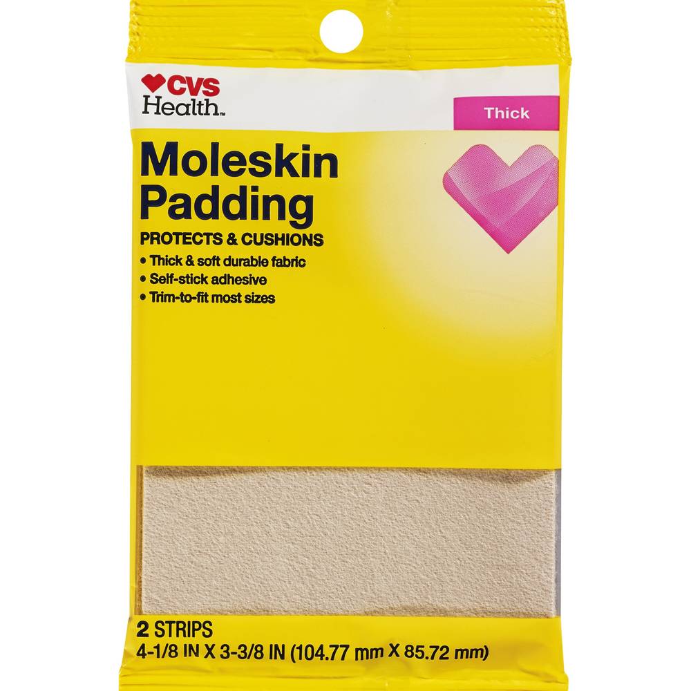 Cvs Health Moleskin Foam Padding, 2 Ct