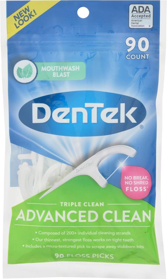 Dentek Triple Clean Floss Picks (90 ct)