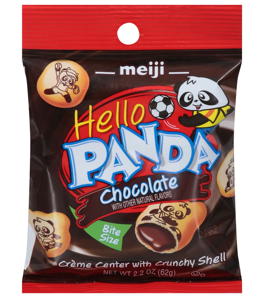 Hello Panda Meiji Crème Cookies Bite, Chocolate (2.2 oz)