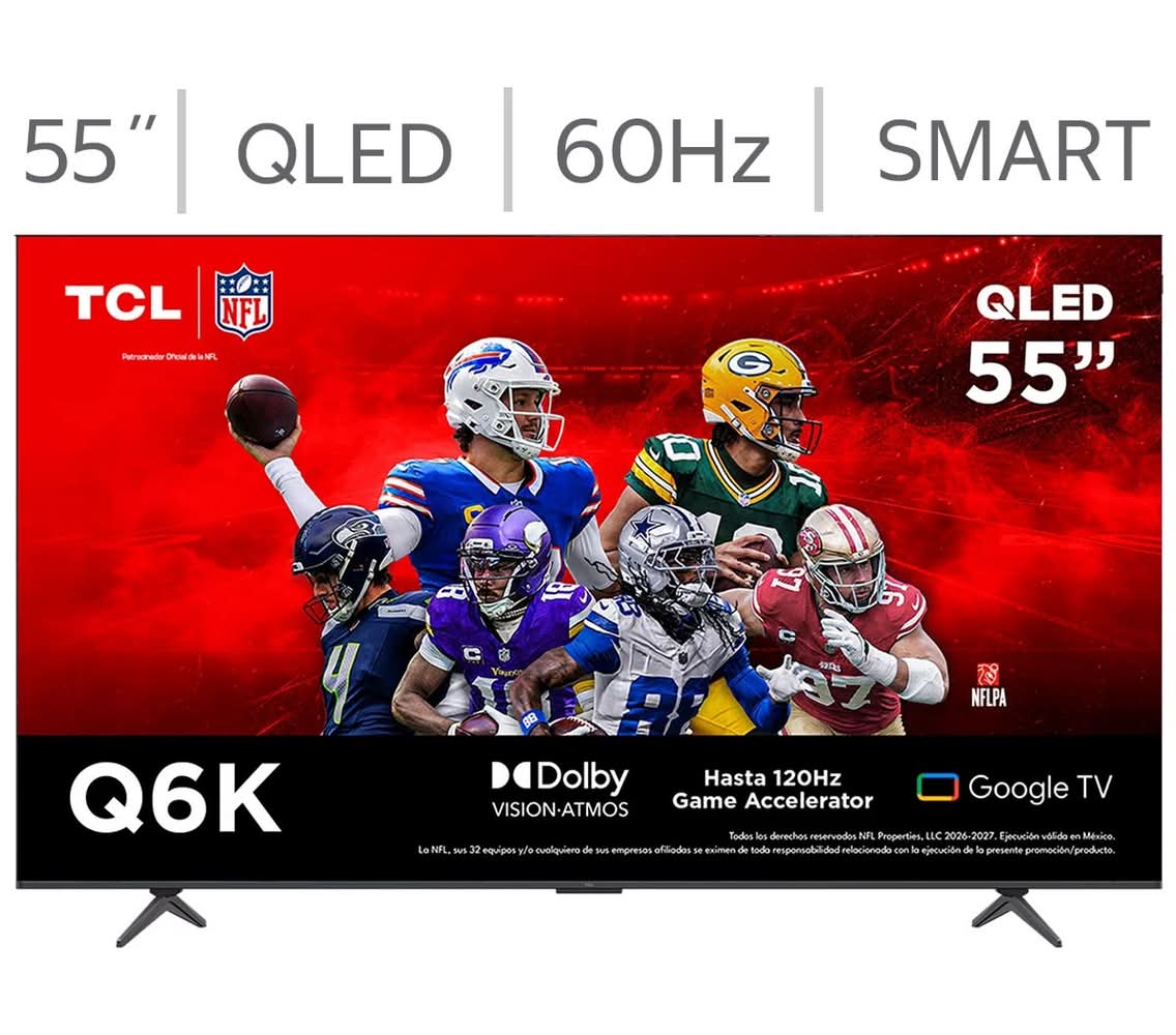TCL · Televisor con pantalla 55" qled 4k google tv
