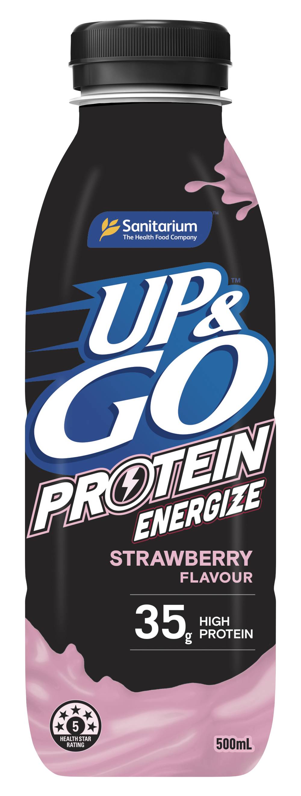 UP&GO Protein Energize, Strawberry (500mL)