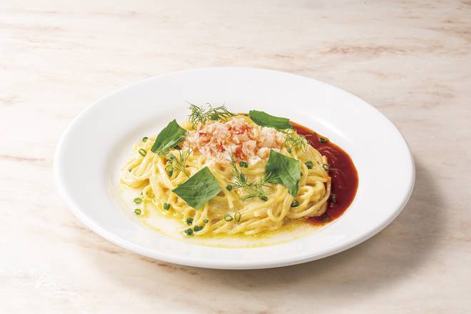 【K1】蟹とハーブのクリームスパゲッティ