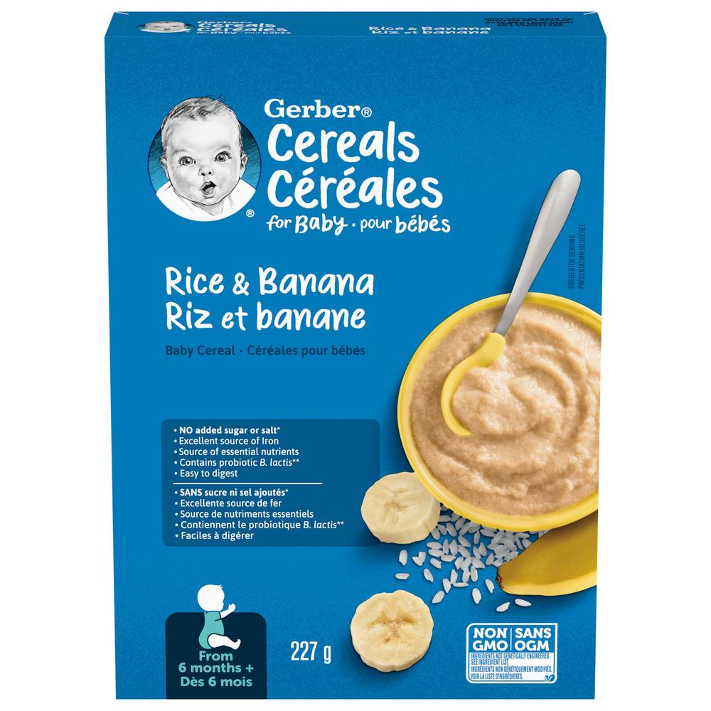 Gerber Rice and Banana Baby Cereal (227 g)